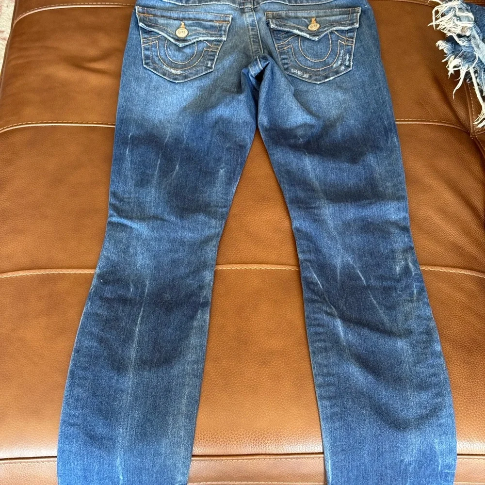 True Religion Blue Denim Overalls - Picture 5 of 6